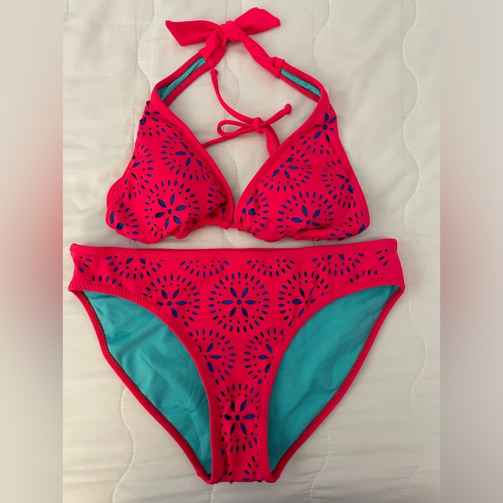 NWOT - PHAX Laser Cut Bikini Sets - Pink - Small